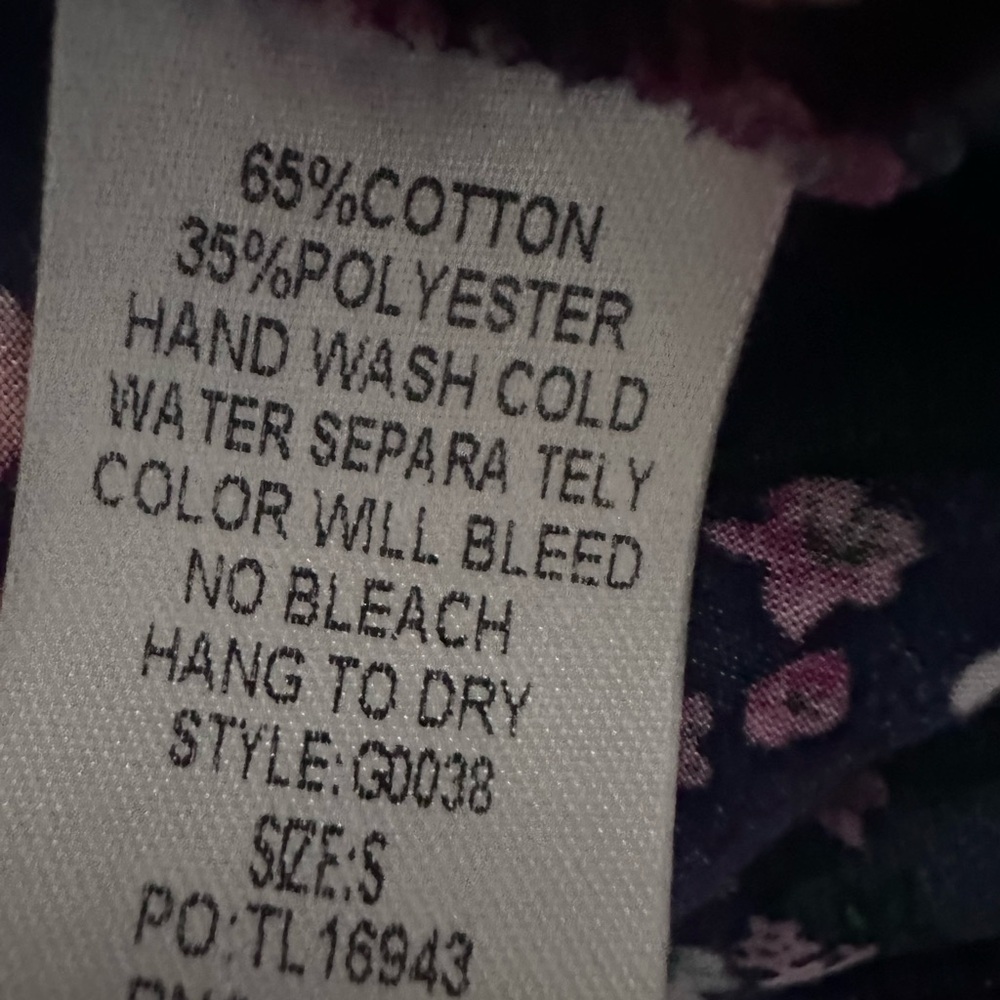 Umgee Floral Patterned Top/ Dress - Pink and Blue - Picture 7 of 7